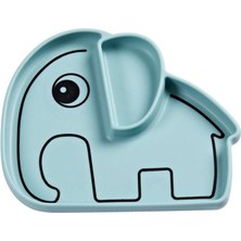 Done By Deer Done by Deer - Elphee - Vakumlu Bölmeli Silikon Tabak - Mavi