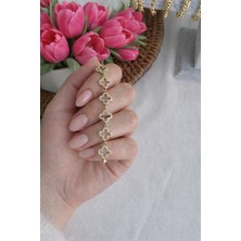 Seherden Yonca Model Kadın Çelik Bileklik