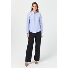 Esswaap Oxford Dokulu Gömlek  Mavi