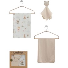 Caramell Uyku Arkadaşlı Ikili Battaniye Set (80X85)