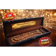 Altınsoy Tesbih Kişiye Özel Isimli Düşük Ayar Altın Parçacıklı Tesbih Özel Yazılı Kutulu