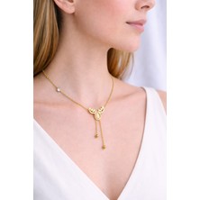 Yush Aksesuar Geyik Figürlü Çelik Kolye