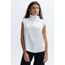 Mudo Dik Yaka Kolsuz Bluz