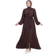 Kadeem Giyim Aslım Abaya Kahverengi - 9034
