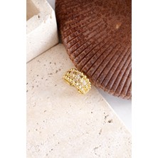 Deesse Latelier GOLD DORİKALI YÜZÜK