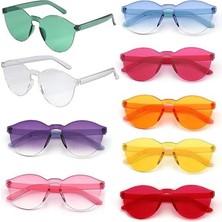 MiraLive Oval Şekilli Çerçevesiz Parti Gözlüğü 6 Renk 6 Adet