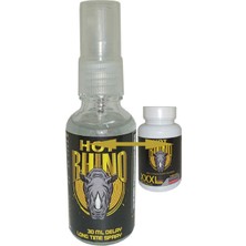 Hotrhino Geciktiricisprey + Rhino 60LI Erkeğe En-Boy-Hacim Bakım