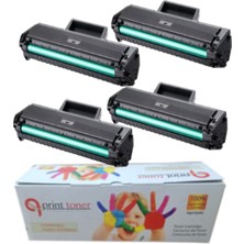 QPrint Xerox Çipli 3020 4'lü Ekonomik Paket Garantili Uyumlu Toner 3025 ( 106R02773 )Muadil Toner