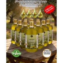 Olives Naturel Soğuk Sıkım Olgun Hasat Premium Zeytinyağı 6750 Ml (750 Ml x 9  Cam Şişe)