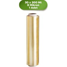 Şeylişeyler - Esnek 30 x 300 mt Gıda Temasına Uygun 1 Adet Sarı Gıda Mutfak Streç