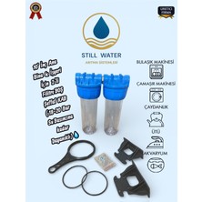 Still Water 10'inç 3/4 Ana Bina& Işyeri Için 2'li Filitre Şeffaf Kab(18-20 Bar Su Basıncına Kadardayanıklı)