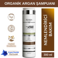 Elysian Essence Organik Argan & Jojoba Şampuanı | Copper Peptidli Saç Bakımı | Besleyici ve Yenileyici Etki - Kırılma Karşıtı 300 ml