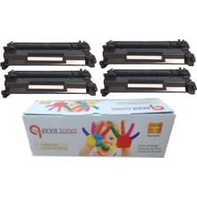 QPrint Hp CF226X 4'lü Ekonomik Paket Garantili Uyumlu Toner M402 MFP426 LBP212 MF421 CRG052H Muadil Toner