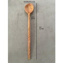 Avanterra Zeytin Ağacından El Emeği Latte Kaşık Büyük Boy