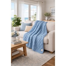 Miespiga Serenita Saç Örgü Triko Battaniye Koltuk Şalı