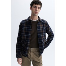 Mudo Ekoseli Yün Karışımlı Casual Ceket