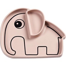 Done By Deer Done by Deer - Elphee - Vakumlu Bölmeli Silikon Tabak - Pembe