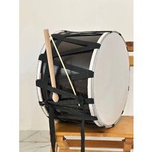 Moderncevher Ritim Ustası: 41 cm Profesyonel Siyah Davul Serisi (Boncuklu ve Düz Kemer Seçenekli)