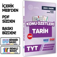 2025 Yks-Tyt Mebi-Ogm Tarih Pratik Konu Özet Kitabı Renkli A4 Boyut Görsel Destekli