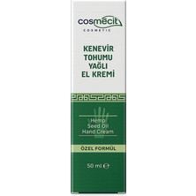 Cosmecit Kenevir Tohumu Yağlı El Kremi 50 ml