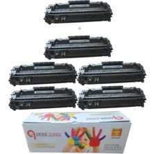 QPrint Hp Çipli CE505A 5 + 1 Ekonomik Paket Garantili Uyumlu Toner P2030 P2035 P2035N P2055 Muadil Toner