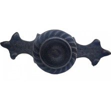 MiraLive Antika Tarz Dekoratif Pirinç Çizgili Düğme - 35X100 Mm, Büyük, Oksit