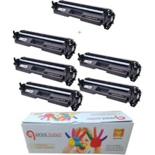 QPrint Hp Çipli 17A CF217A 5 + 1 Ekonomik Paket Garantili Uyumlu Toner M102A/M120W/M130A Muadil Toner
