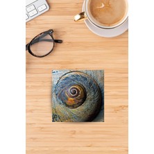 Begoloni Baskılı Doğaltaş Bardak Altlığı - Doğal Taş Bardak Altı