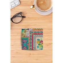 Begoloni Baskılı Doğaltaş Bardak Altlığı - Doğal Taş Bardak Altı