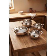 Bernardo Monde Indüksiyon Tabanlı 8 Parça Tencere Seti