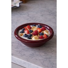 Beige & Stone Seramik Donut Bowl Kase Kahverengi