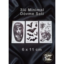 Trakya Tattoo 1-2 Hafta Kalıcı Minimal 3 Adet Geçici Dövme