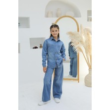 Mutlu Kids Taşlı Kız Kot Pantolon