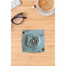 Begoloni Baskılı Doğaltaş Bardak Altlığı - Doğal Taş Bardak Altı