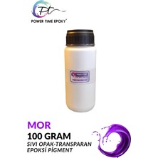 Power Time Epoxy Opak & Transparan Sıvı Pigment Boya 100 Gram / Mor / Epoksi Için