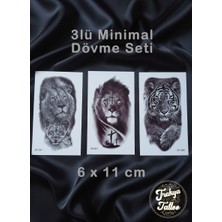 Trakya Tattoo 1-2 Hafta Kalıcı Minimal 3 Adet Geçici Dövme