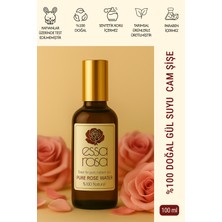 Essa Rosa Gül Suyu Cam Şişe 100 ml - Gözenek Sıkılaştırıcı - Aydınlatıcı - Canlandırıcı - Enerji Yükseltici - Arındırıcı - Saf - Doğal Tonik