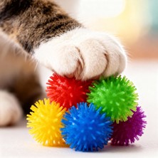 Runaway Mini Kedi Oyun Topu Renkli ve Hareketli Eğlence