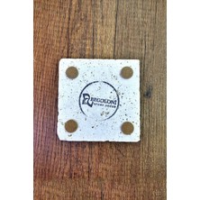 Begoloni Doğal Taş Bardak Altlığı Sevgililer Günü Hediyesi 4'lü Set