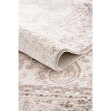 Nazende 70 Tarak Viscon Salon Halısı A3393C Krem Vizon