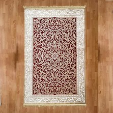 Mevlana Bazaar Osmanlı Çiçek Desenli 100 x 400 Makine Yün Halı