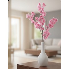 Yasima Yapay Çiçekkoyu Pembe  Bahar Dalı Japon Kiraz Çiçeği 90 cm