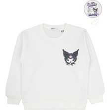 Kuromi 6-9 Yaş Sweatshirt - Ekru