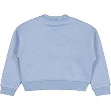 Civil Girls Kelebek Aksesuarlı 2-5 Yaş Sweatshirt - Mavi