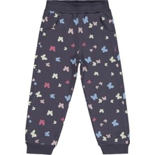 Civil Girls Kelebek Baskılı 2-5 Yaş Eşofman Altı - Gri