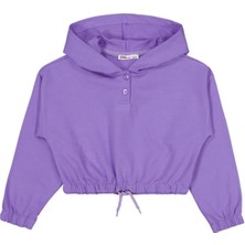 Civil Girls Kapşonlu 6-9 Yaş Sweatshirt - Lila