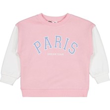 Civil Girls Paris Baskılı 2-5 Yaş Sweatshirt - Pembe
