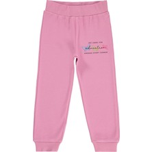 Civil Girls Renkli Kelebek Baskılı 2-5 Yaş Eşofman Altı - Pembe