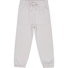 Civil Girls Cepte Taş Baskılı 2-5 Yaş Eşofman Altı - Gri