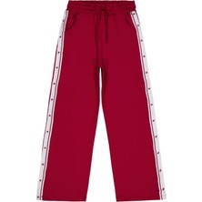 Civil Girls Yanı Şeritli 10-13 Yaş Eşofman Altı - Bordo